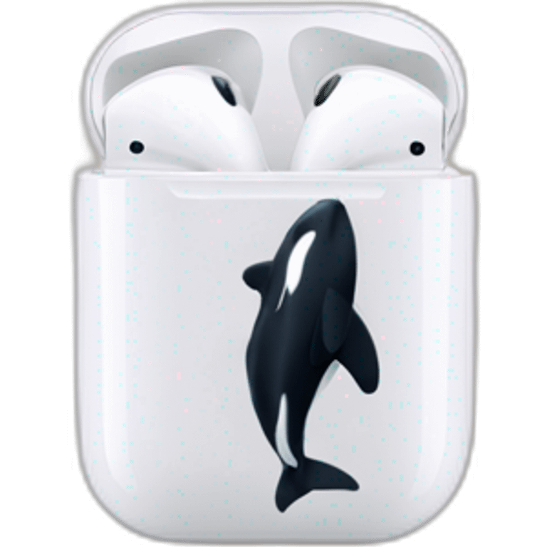 orca with airpods emoji