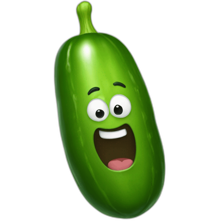 Giant pickle emoji