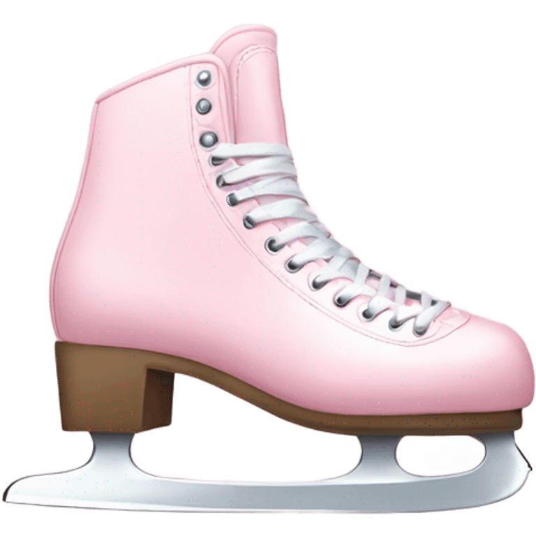 pastel pink ice skates emoji