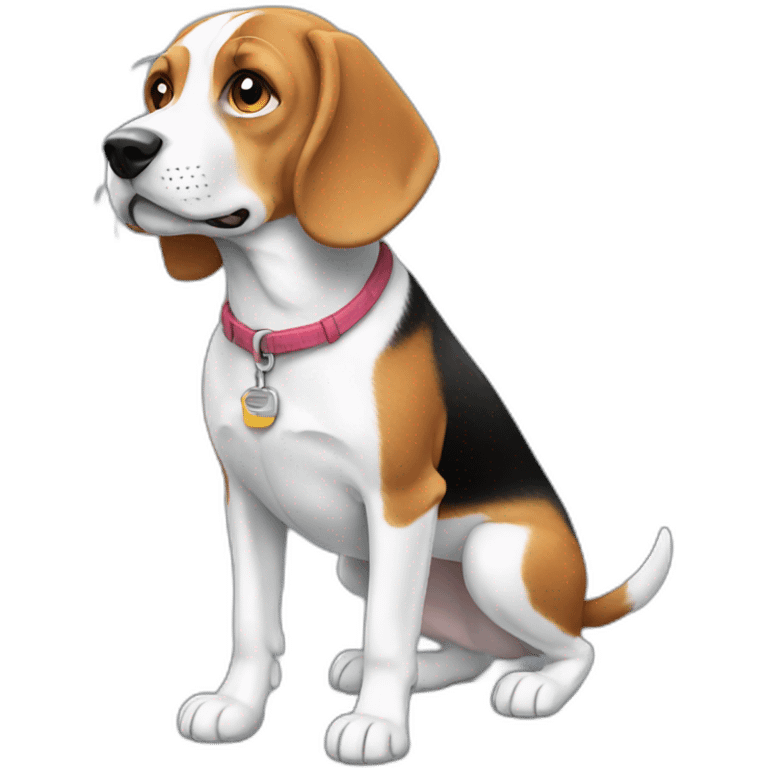 beagle full body emoji