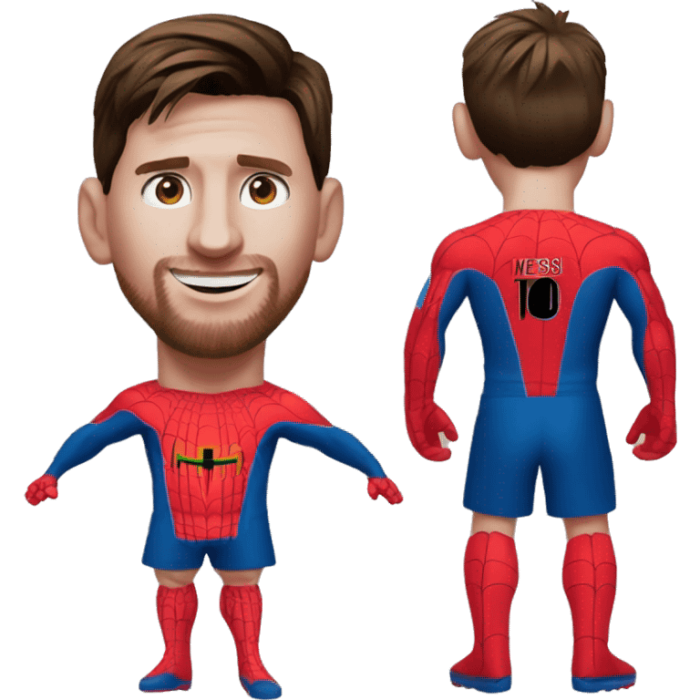 Lionel Messi in Spider Man suit emoji