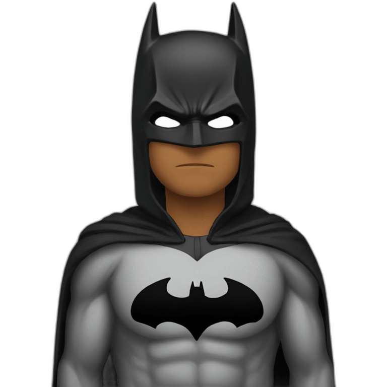 Batman with hoodie emoji