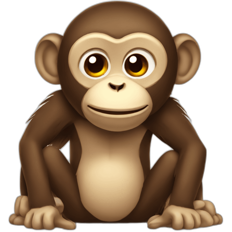 happy depressed monkey emoji