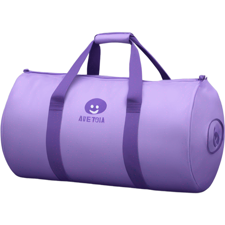 Lavender pisca gym bag emoji