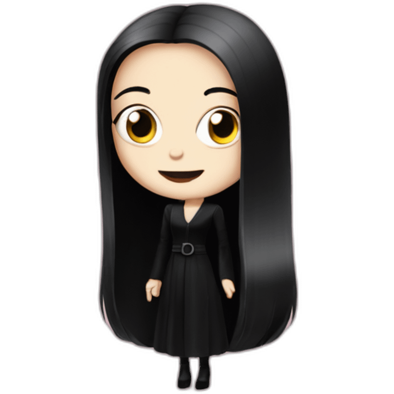 cute morticia addams emoji