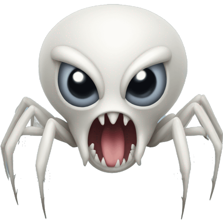 white phasm spider monster front v emoji