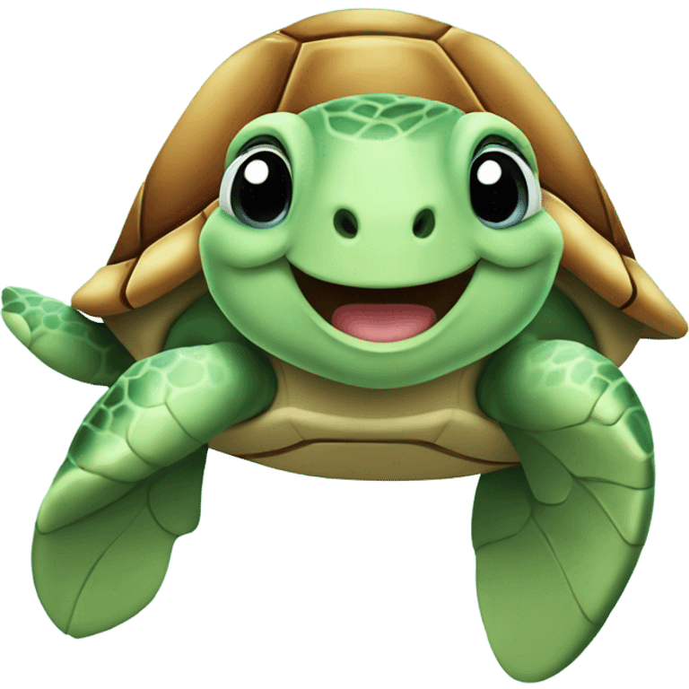 Happy sea Turtle emoji