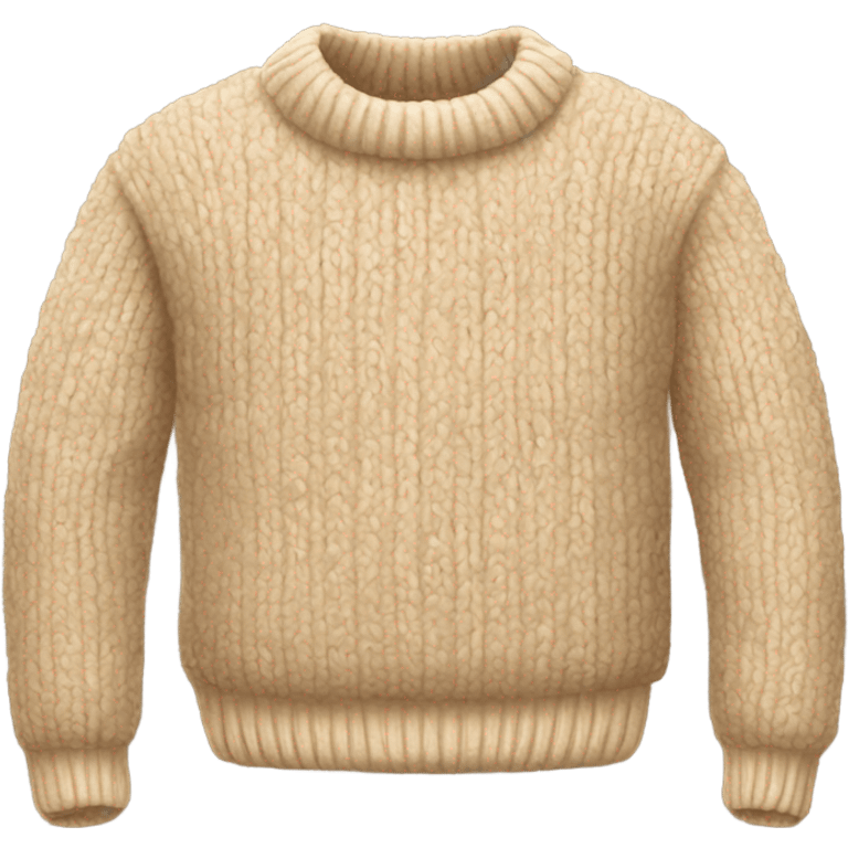 Cozy beige sweater  emoji