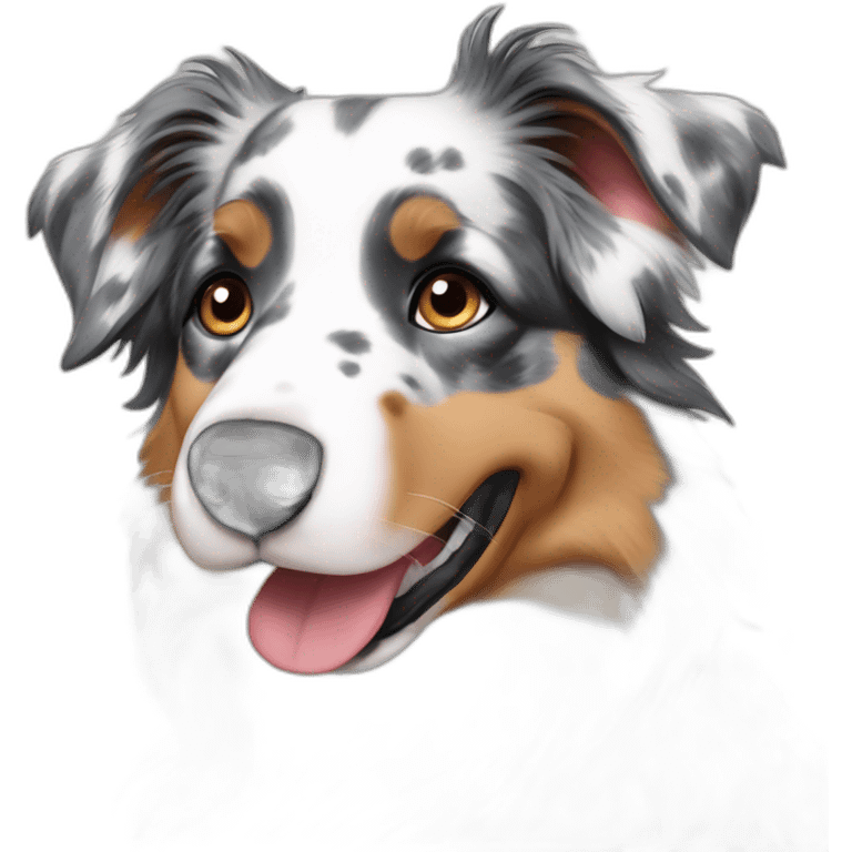 blue merle australian shepherd emoji