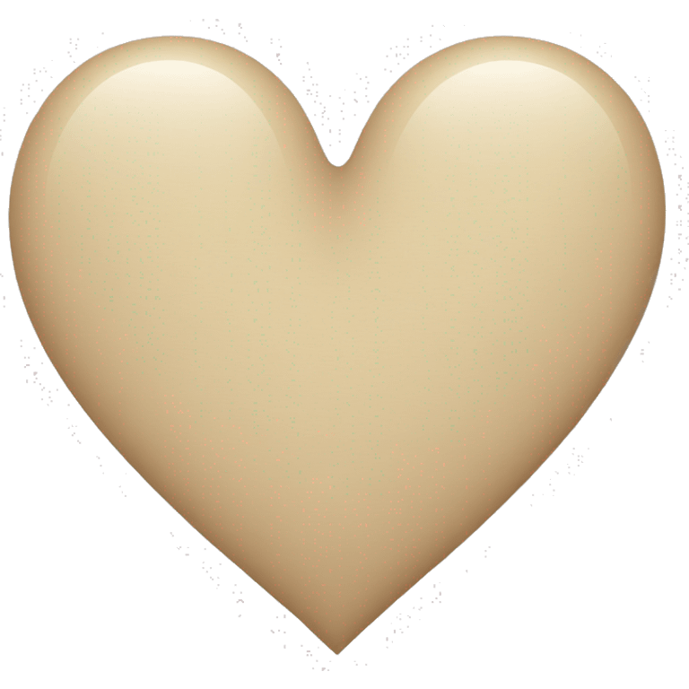 beige heart emoji