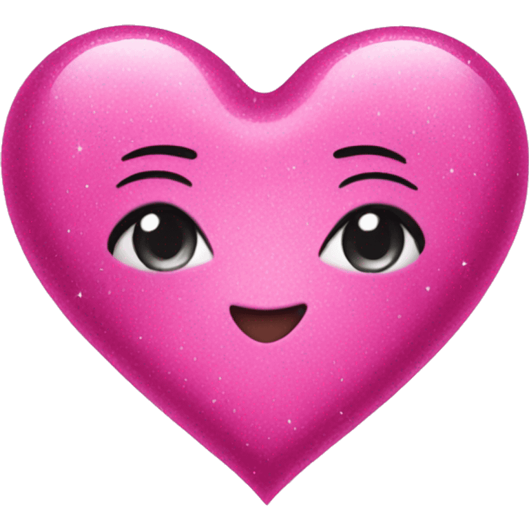 sparkly pink heart emoji