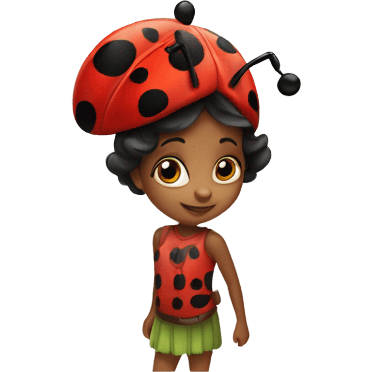 A cutesy little lady bug  emoji