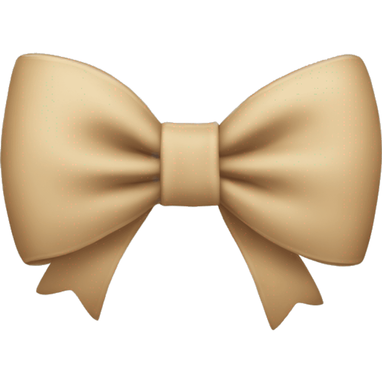 beige bow emoji