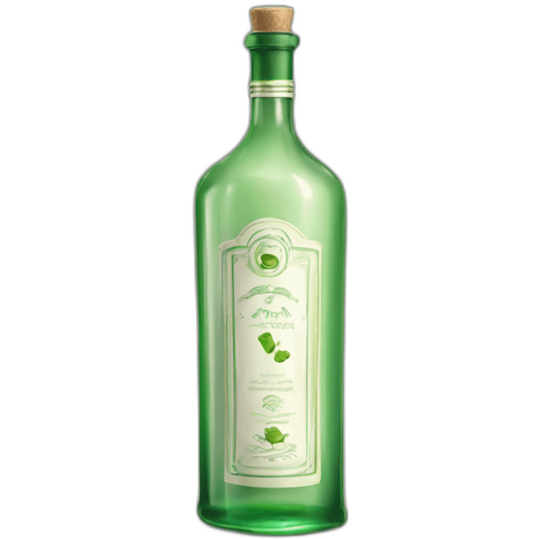 bottle of clear absinthe emoji