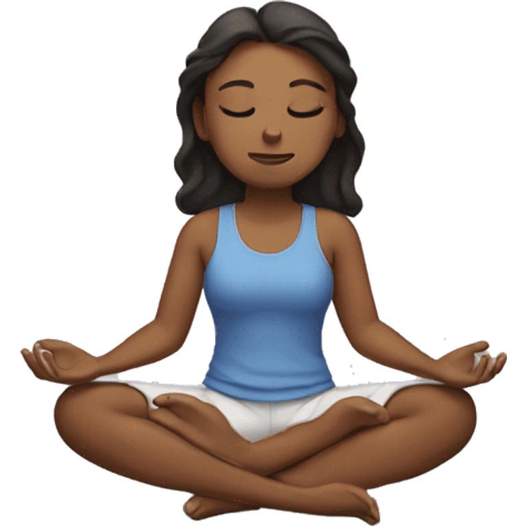 Girl that meditate emoji