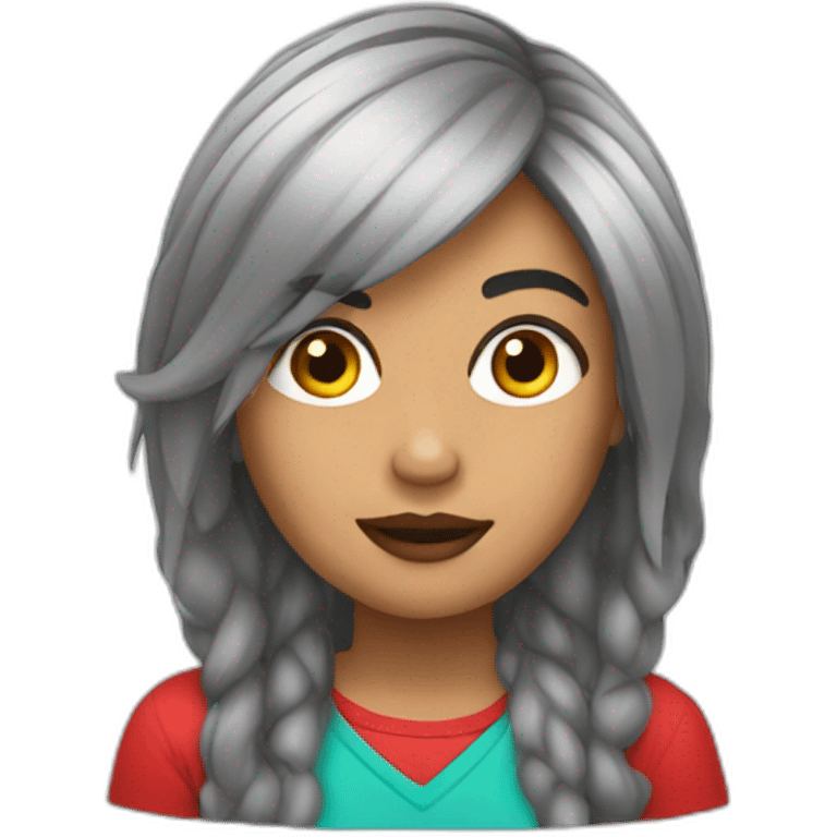 cabello rojo emoji