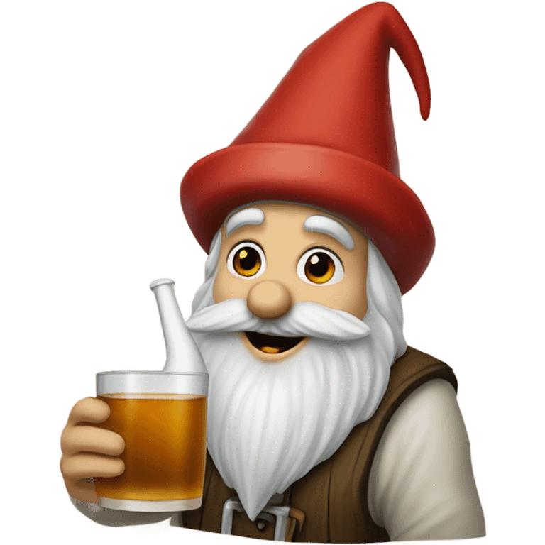 gnome pouring some rum out emoji