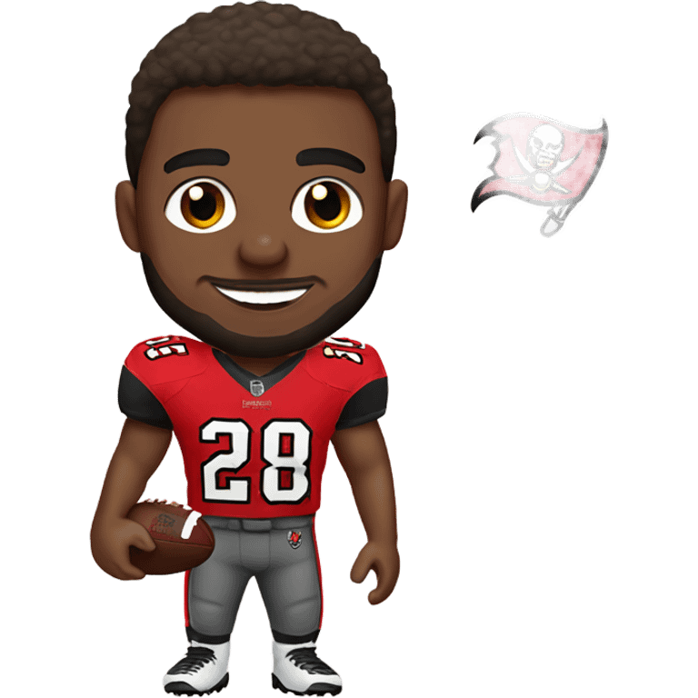  Caucasian Tampa Bay Buccaneers football player  emoji