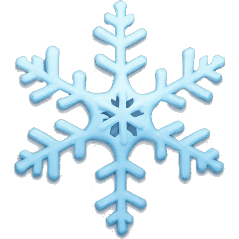 Light blue snowflake emoji