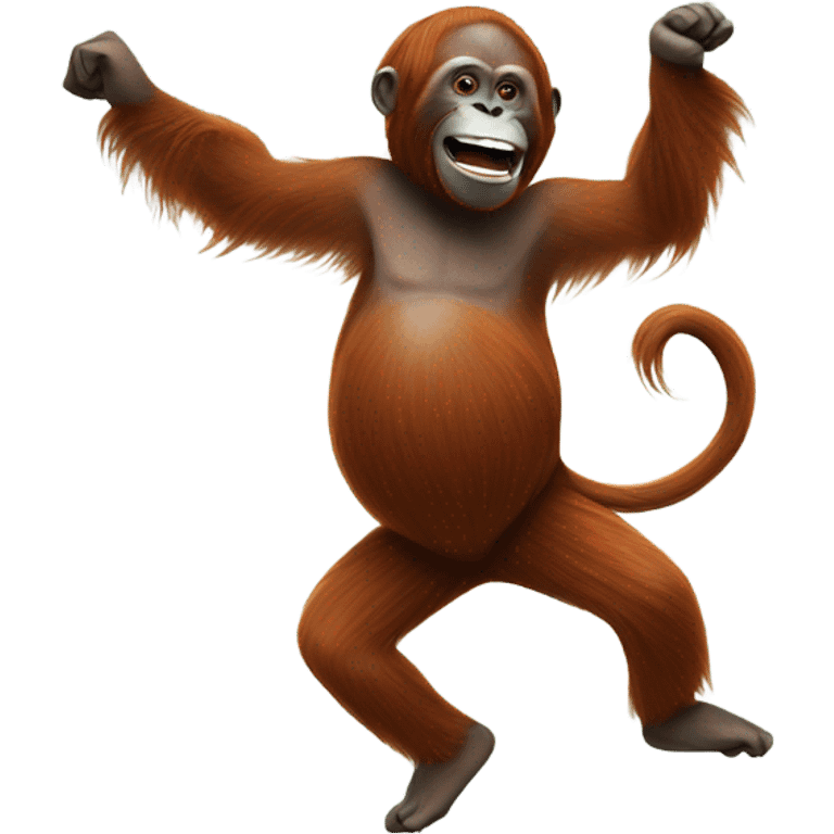 Orangutan dancing emoji