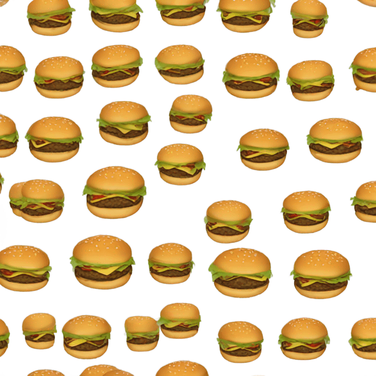 Plain hamburger  emoji