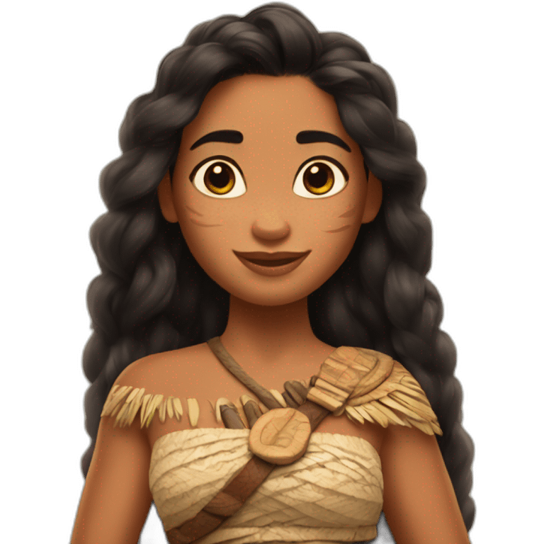 Moana from Disney movie emoji