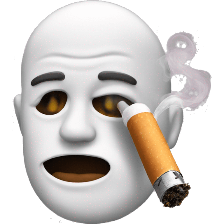 emoji smoking a vape emoji