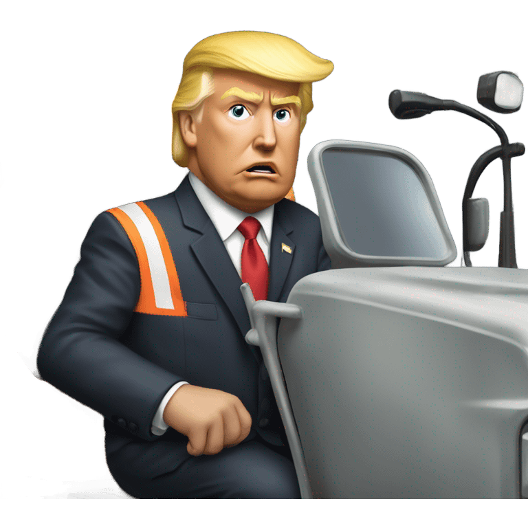 Donald Trump in Garbage Truck  emoji