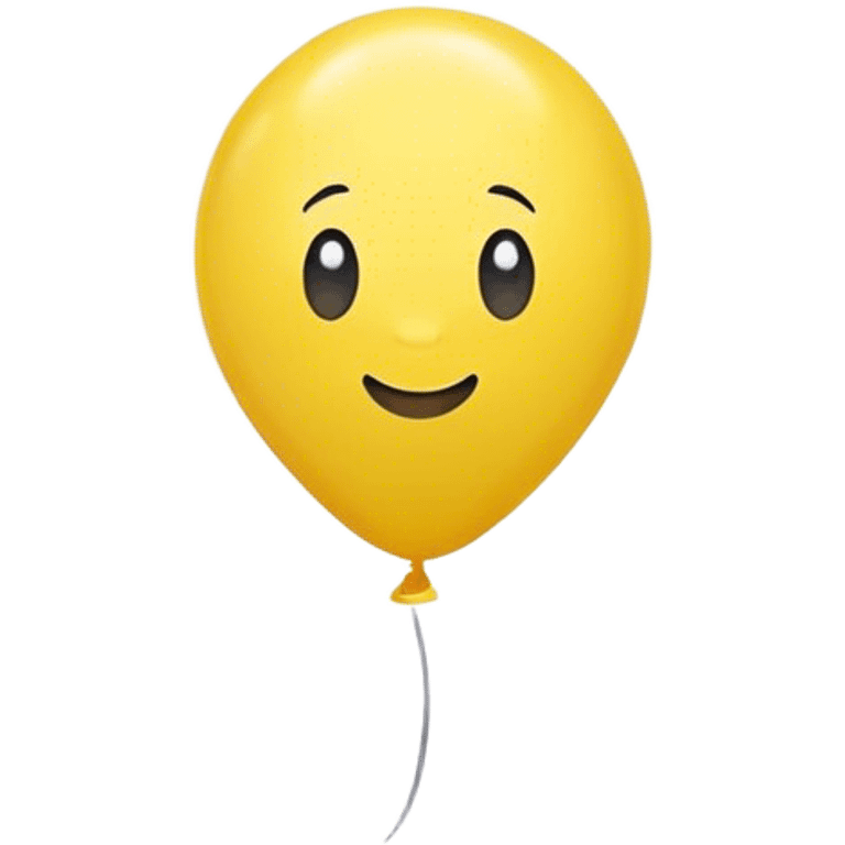 one yellow balloon emoji