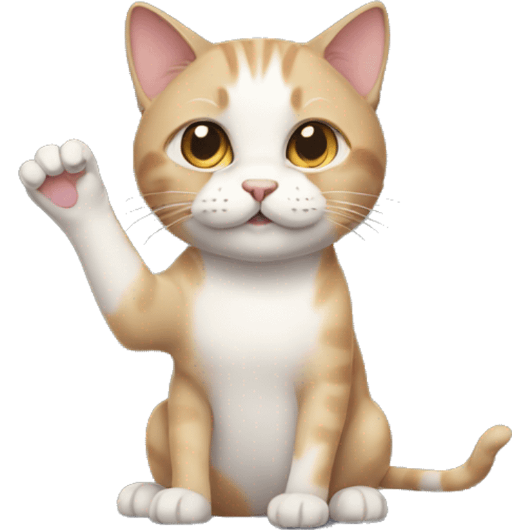 cat with tiny hands emoji