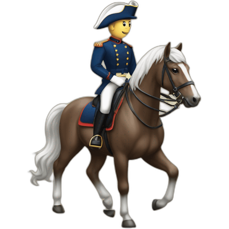 Marine lepaine sur un cheval emoji