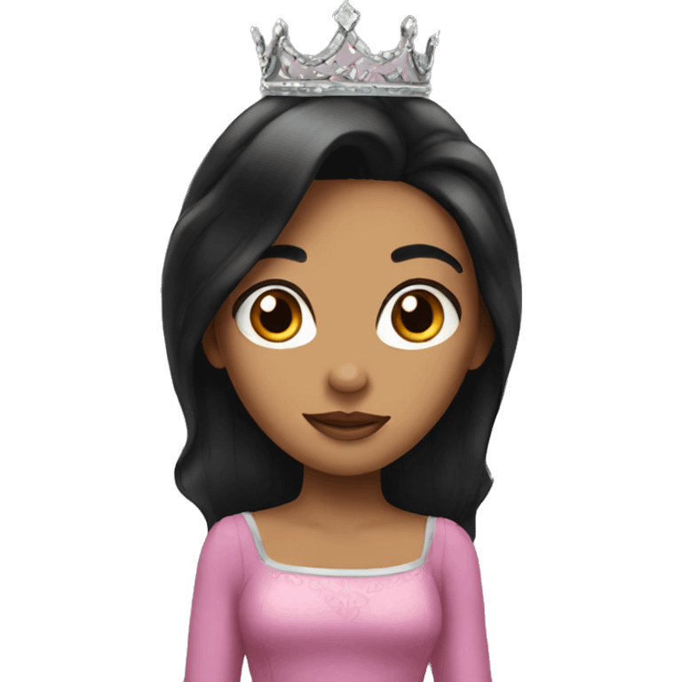 Princess with black hair emoji