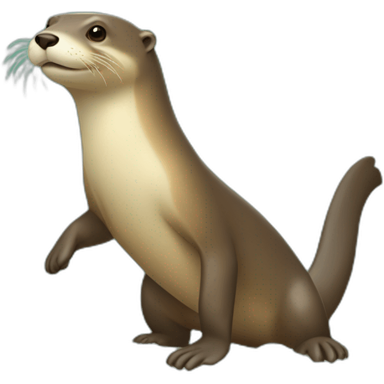 Loutre sur chameau sur surf emoji