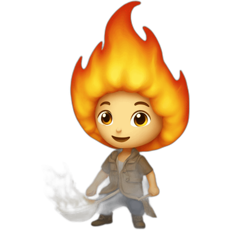 Une petite flamme capuché  emoji