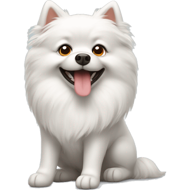 cute spitz dog emoji