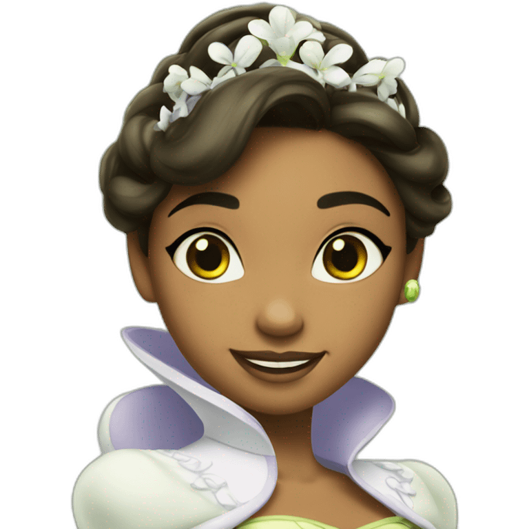 tiana from princces and frog emoji