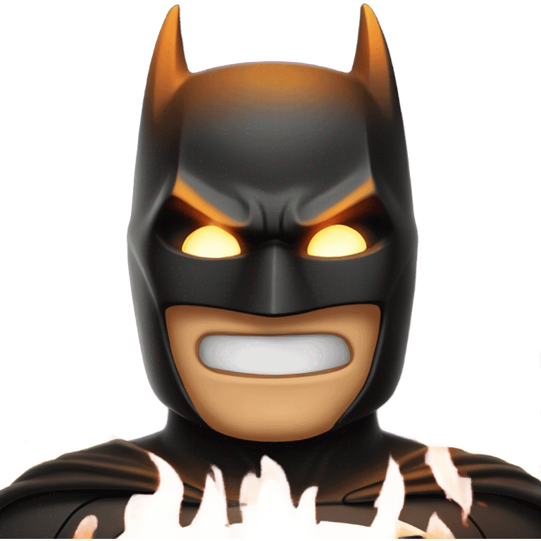 batman with fire emoji