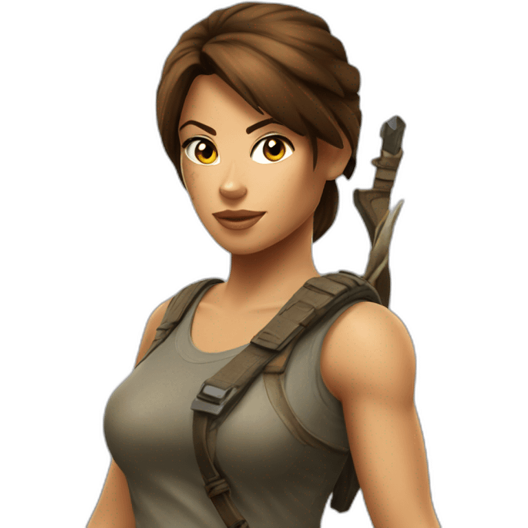 Lara croft emoji