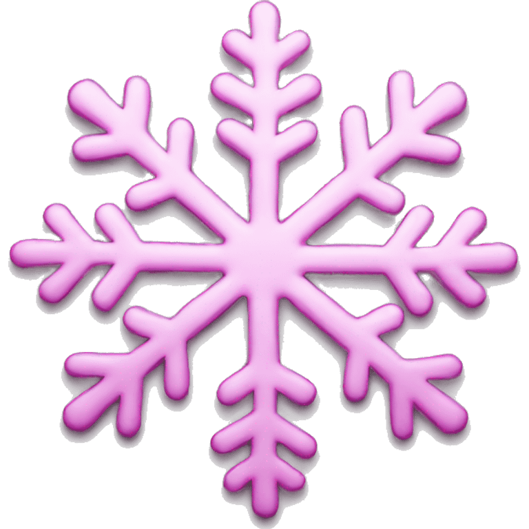 Pink snowflake  emoji