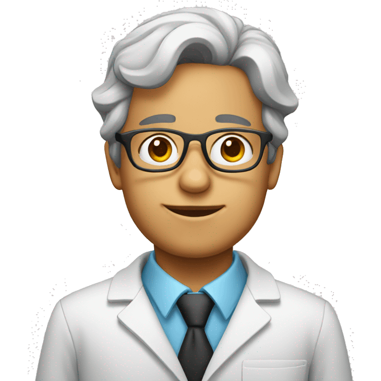 chemist with small glasses emoji