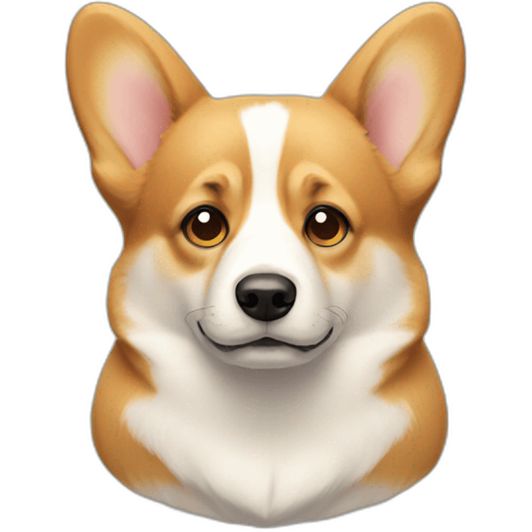 Sad Welsh Corgi face emoji