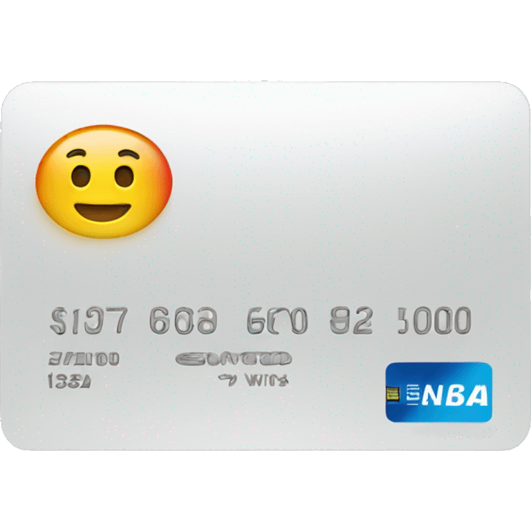 Credit card
 emoji