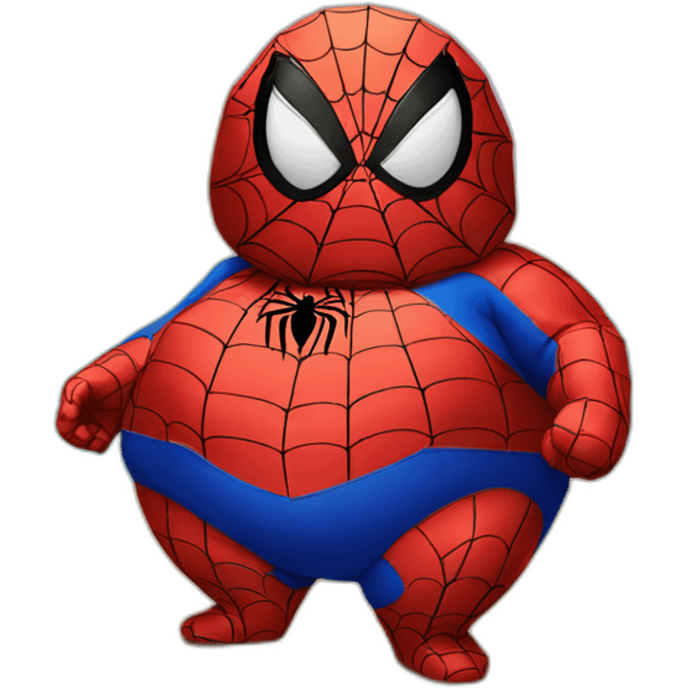 Fat-spiderman-on-desert-island emoji