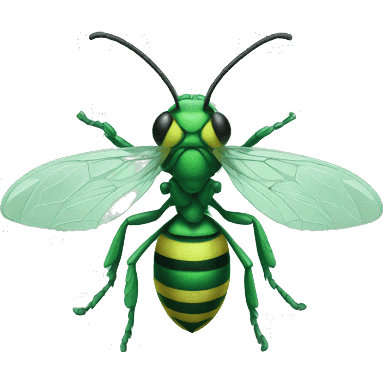 green wasp emoji