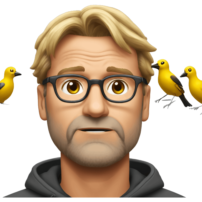 Klopp dizzy with birds around head emoji