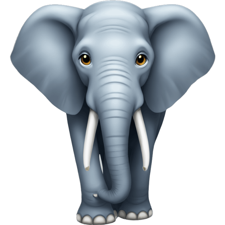 A smart elephant emoji