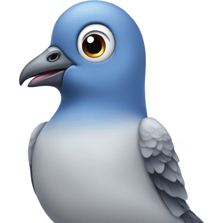 pigeon with blue eyes  emoji