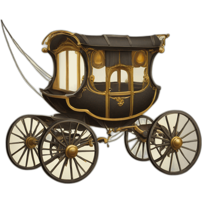 electric cartoon carriage 1800s emoji