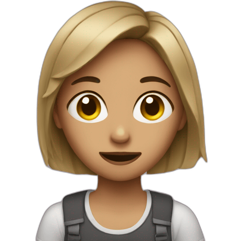 Girl Binge watching tv emoji