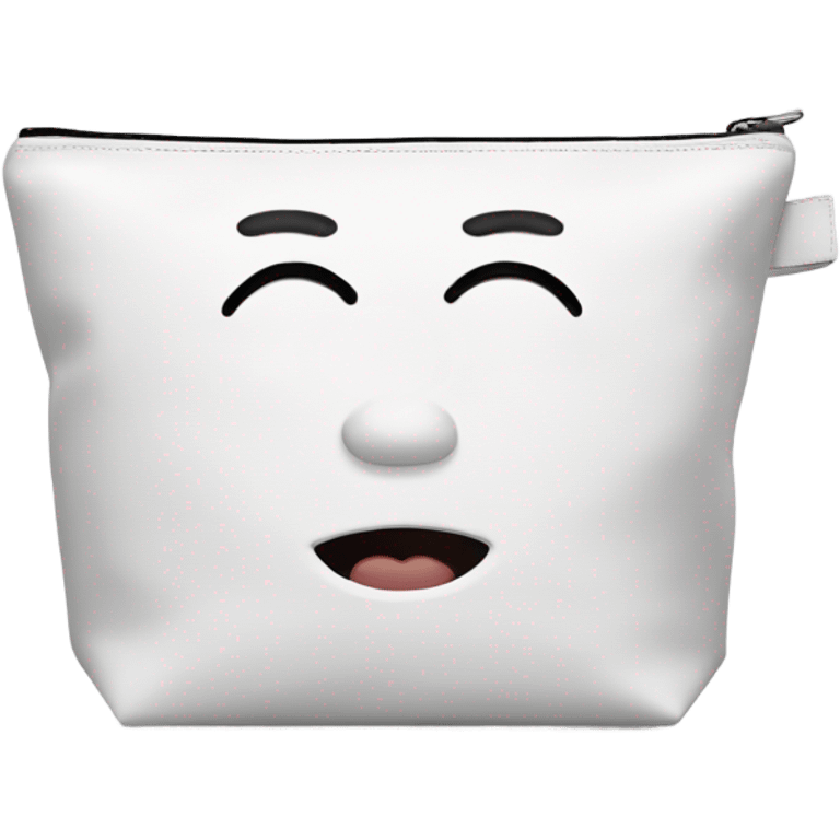 White makeup bag emoji